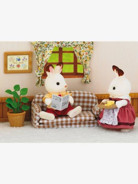 5013 - Papa Lapin Chocolat Avec Salon SYLVANIAN FAMILIES Beige - Sylvanian 4 5013 - Papa Lapin Chocolat Avec Salon SYLVANIAN FAMILIES Beige - Sylvanian – Image 4