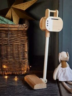 Aspirateur Balai En Bois FSC® Blanc - Vertbaudet -Enfants Jeux Magasin aspirateur balai en bois fsc 2