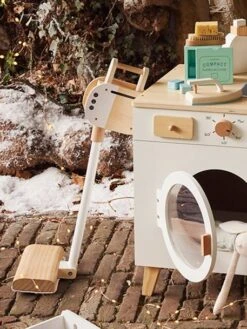 Aspirateur Balai En Bois FSC® Blanc - Vertbaudet -Enfants Jeux Magasin aspirateur balai en bois fsc 3