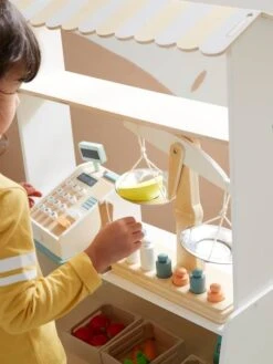 Balance à Poids En Bois FSC® Multicolore - Vertbaudet -Enfants Jeux Magasin balance a poids en bois fsc 3