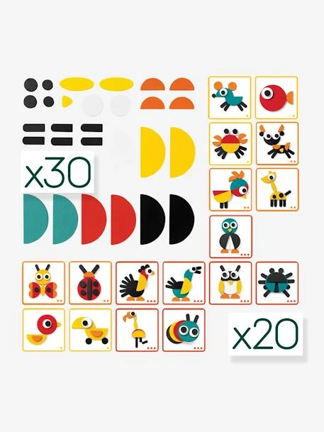 Blocs De Construction Ze Geoanimo DJECO Vert - Djeco 3 Blocs De Construction Ze Geoanimo DJECO Vert - Djeco – Image 3