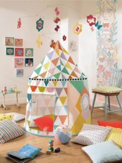 Cabane Multicolore DJECO Blanc - Djeco 5 Cabane Multicolore DJECO Blanc - Djeco -Enfants Jeux Magasin cabane multicolore djeco 2