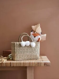 Cabas De Course En Herbier Beige - Vertbaudet -Enfants Jeux Magasin cabas de course en herbier 3