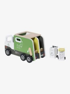 Camion De Tri Sélectif En Bois FSC® Multicolore - Vertbaudet -Enfants Jeux Magasin camion de tri selectif en bois fsc 3