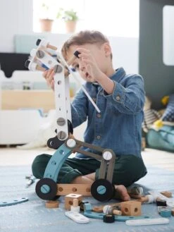 Coffret Multi-constructions En Bois FSC® Multicolore - Vertbaudet -Enfants Jeux Magasin coffret multi constructions en bois fsc 3