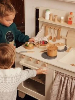 Cuisinette équipée Avec Rideau - En Bois FSC® Multicolore - Vertbaudet 11 Cuisinette équipée Avec Rideau - En Bois FSC® Multicolore - Vertbaudet -Enfants Jeux Magasin cuisinette equipee avec rideau en bois fsc 5