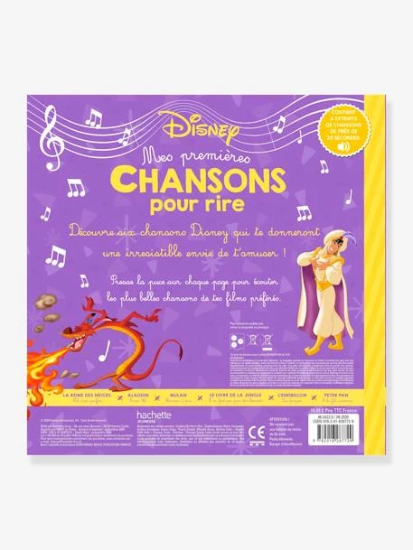 Disney - Livre Sonore Mes Premières Chansons Pour Rire - HACHETTE JEUNESSE Blanc - Hachette 3 Disney - Livre Sonore Mes Premières Chansons Pour Rire - HACHETTE JEUNESSE Blanc - Hachette – Image 3