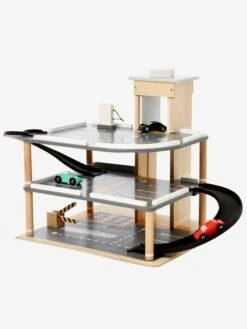 Garage En Bois 3 Niveaux En Bois FSC® Multicolore - Vertbaudet -Enfants Jeux Magasin garage en bois 3 niveaux en bois fsc 3