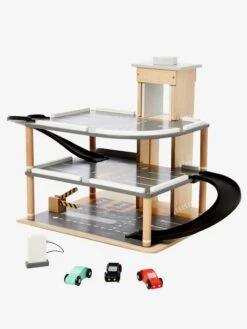 Garage En Bois 3 Niveaux En Bois FSC® Multicolore - Vertbaudet -Enfants Jeux Magasin garage en bois 3 niveaux en bois fsc 4