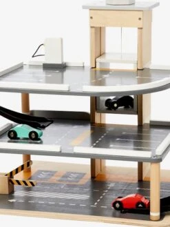 Garage En Bois 3 Niveaux En Bois FSC® Multicolore - Vertbaudet -Enfants Jeux Magasin garage en bois 3 niveaux en bois fsc 5