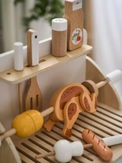 Grill Barbecue à Poser En Bois FSC® Beige - Vertbaudet -Enfants Jeux Magasin grill barbecue a poser en bois fsc 3