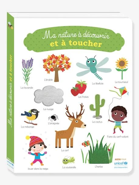 Imagier Ma Nature à Découvrir Et à Toucher AUZOU Blanc - Auzou 1 Imagier Ma Nature à Découvrir Et à Toucher AUZOU Blanc - Auzou