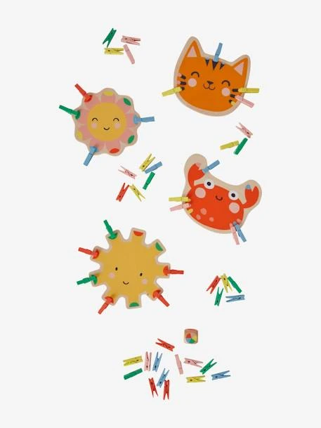 Jeu Des Pinces à Linge En Bois FSC® Multicolore - Vertbaudet 1 Jeu Des Pinces à Linge En Bois FSC® Multicolore - Vertbaudet