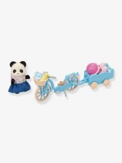 La Fille Panda, Son Vélo Et Sa Remorque - SYLVANIAN FAMILIES Blanc - Sylvanian -Enfants Jeux Magasin la fille panda son velo et sa remorque sylvanian families 2