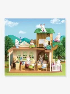 L'école De La Forêt SYLVANIAN FAMILIES Marron Clair Uni Avec Decor - Sylvanian -Enfants Jeux Magasin lecole de la foret sylvanian families 4