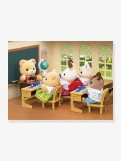 L'école De La Forêt SYLVANIAN FAMILIES Marron Clair Uni Avec Decor - Sylvanian -Enfants Jeux Magasin lecole de la foret sylvanian families 5
