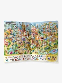 Livre D'activités Cherche Et Trouve Du Loup - A Travers Le Temps - AUZOU Blanc - Auzou -Enfants Jeux Magasin livre dactivites cherche et trouve du loup a travers le temps auzou 2