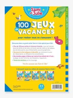 Livre éducatif Sami Et Julie - 100 Jeux De Vacances De La Moyenne à La Grande Section - Cahier De Vacances 2021 - HACHETTE ÉDUCATION Blanc - Hachette -Enfants Jeux Magasin livre educatif sami et julie 100 jeux de vacances de la moyenne a la grande section cahier de vacances 2021 hachette education 2