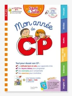 Livre éducatif Sami Et Julie - Mon Année De CP Avec Sami Et Julie (toutes Les Matières) - HACHETTE ÉDUCATION Blanc - Hachette