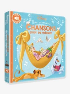 Livre Sonore Mes Premières Chansons Disney® Pour Se Relaxer HACHETTE JEUNESSE Bleu - Disney