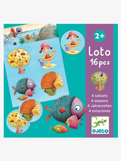 Loto Des 4 Saisons DJECO Multicolore - Djeco 1 Loto Des 4 Saisons DJECO Multicolore - Djeco