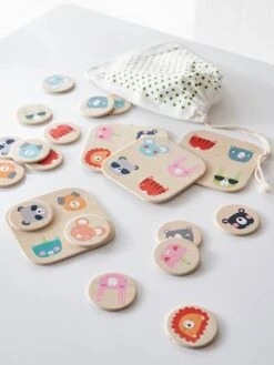 Loto Des Animaux En Bois FSC® Multicolore - Vertbaudet -Enfants Jeux Magasin loto des animaux en bois fsc 2