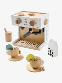 Machine à Café Et à Thé En Bois FSC® Multicolore - Vertbaudet -Enfants Jeux Magasin machine a cafe et a the en bois fsc 4