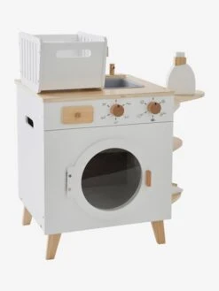 Machine à Laver Et à Repasser En Bois FSC® Blanc - Vertbaudet -Enfants Jeux Magasin machine a laver et a repasser en bois fsc 5