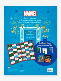 MARVEL - Calendrier De L'Avent - 24 Histoires Pour Attendre Noël - HACHETTE DISNEY Bleu - Hachette -Enfants Jeux Magasin marvel calendrier de lavent 24 histoires pour attendre noel hachette disney 2