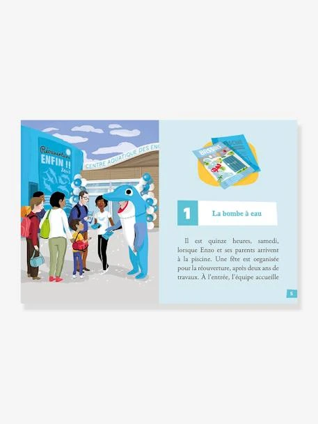 Mes Premières Enquêtes - T.4 - Remous à La Piscine - AUZOU Bleu - Auzou 3 Mes Premières Enquêtes - T.4 - Remous à La Piscine - AUZOU Bleu - Auzou – Image 3