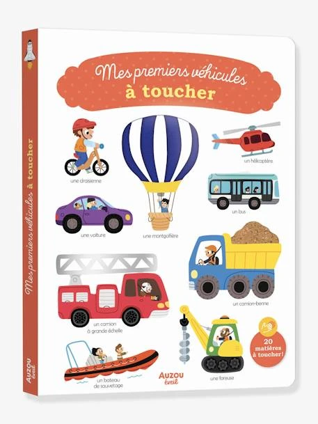 Mes Premiers Véhicules à Toucher - AUZOU Blanc - Auzou 1 Mes Premiers Véhicules à Toucher - AUZOU Blanc - Auzou