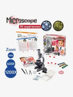 Microscope - 30 Expériences BUKI Rouge - Buki -Enfants Jeux Magasin microscope 30 experiences buki 2
