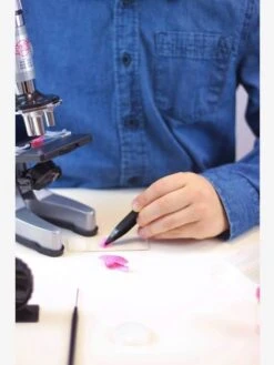 Microscope - 30 Expériences BUKI Rouge - Buki -Enfants Jeux Magasin microscope 30 experiences buki 4