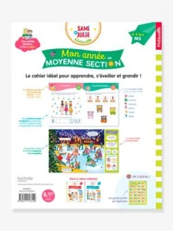 Mon Année De Moyenne Section Avec Sami Et Julie 4-5 Ans - HACHETTE ÉDUCATION Blanc - Hachette -Enfants Jeux Magasin mon annee de moyenne section avec sami et julie 4 5 ans hachette education 1