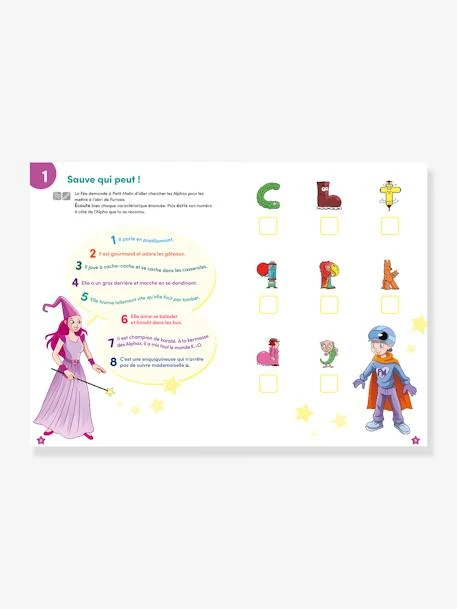 Mon Cahier D'Activités - Je Commence à Lire Avec Les Alphas - RÉCRÉALIRE Blanc Et Vert - Recrealire 2 Mon Cahier D'Activités - Je Commence à Lire Avec Les Alphas - RÉCRÉALIRE Blanc Et Vert - Recrealire – Image 2