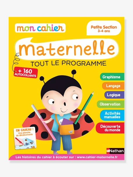 Mon Cahier Maternelle - Petite Section - 3/4 Ans - NATHAN Orange - Nathan 1 Mon Cahier Maternelle - Petite Section - 3/4 Ans - NATHAN Orange - Nathan