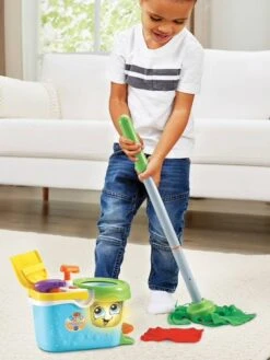 P'tit Chariot De Ménage Magi'clean - VTECH Multicolore - Toutes Les Marques -Enfants Jeux Magasin ptit chariot de menage magiclean vtech 2