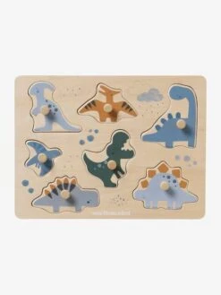 Puzzle Bouton Dinosaures En Bois FSC® Multicolore - Vertbaudet -Enfants Jeux Magasin puzzle bouton dinosaures en bois fsc 2