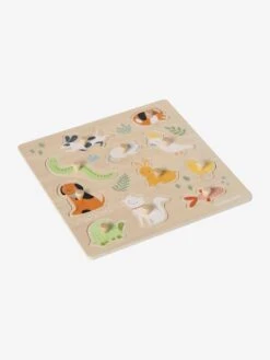 Puzzle Boutons Animaux De Compagnie En Bois FSC® Multicolore - Vertbaudet -Enfants Jeux Magasin puzzle boutons animaux de compagnie en bois fsc 2