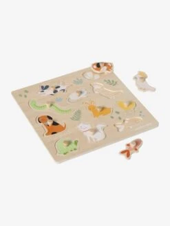 Puzzle Boutons Animaux De Compagnie En Bois FSC® Multicolore - Vertbaudet -Enfants Jeux Magasin puzzle boutons animaux de compagnie en bois fsc 3