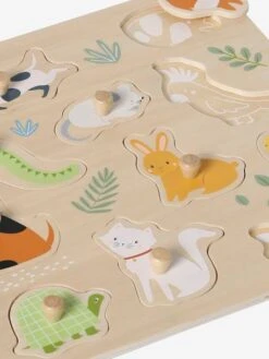 Puzzle Boutons Animaux De Compagnie En Bois FSC® Multicolore - Vertbaudet -Enfants Jeux Magasin puzzle boutons animaux de compagnie en bois fsc 4