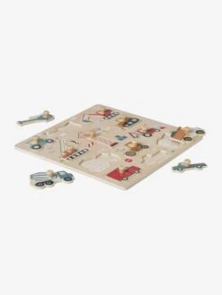 Puzzle Boutons Chantier En Bois FSC® Jaune - Vertbaudet -Enfants Jeux Magasin puzzle boutons chantier en bois fsc 4