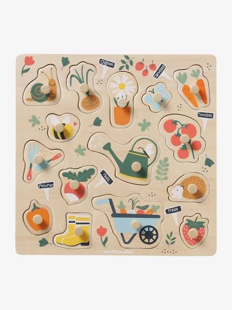 Puzzle Boutons Jardin En Bois FSC® Multicolore - Vertbaudet 3 Puzzle Boutons Jardin En Bois FSC® Multicolore - Vertbaudet – Image 3