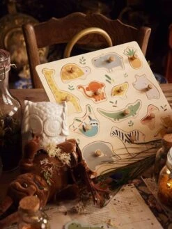 Puzzle Boutons Jungle En Bois FSC® Multicolore - Vertbaudet -Enfants Jeux Magasin puzzle boutons jungle en bois fsc 2