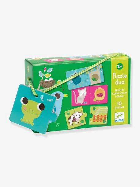Puzzle Duo Habitat - DJECO Multicolore - Djeco 1 Puzzle Duo Habitat - DJECO Multicolore - Djeco