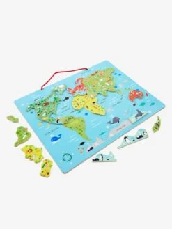 Puzzle Monde Magnétique En Bois FSC® Multicolore - Vertbaudet -Enfants Jeux Magasin puzzle monde magnetique en bois fsc 2