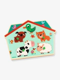 Puzzle Sonore Ouaf Woof - DJECO Bleu - Djeco -Enfants Jeux Magasin puzzle sonore ouaf woof djeco 2