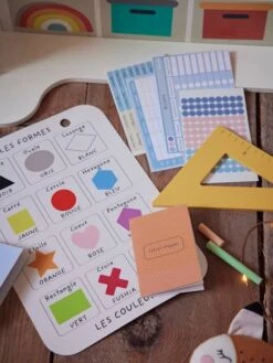 Salle De Classe Triptyque En Bois FSC® Multicolore - Vertbaudet -Enfants Jeux Magasin salle de classe triptyque en bois fsc 2