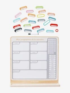 Tableau Organisateur De Semaine Gris - Vertbaudet -Enfants Jeux Magasin tableau organisateur de semaine 3